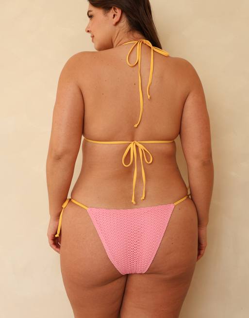 Dippin' Daisy's Bondi cheeky bikini bottom in sachet pink, 7 of 7
