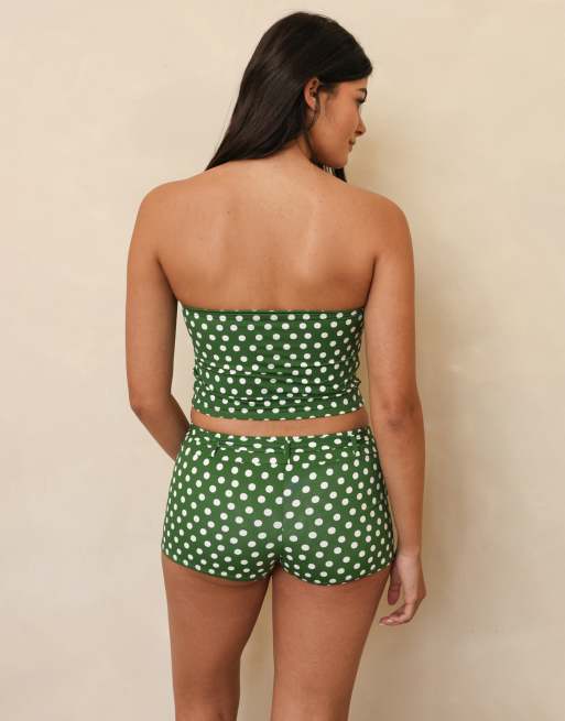 Dippin' Daisy's Canela tankini top in luna verde, 2 of 4