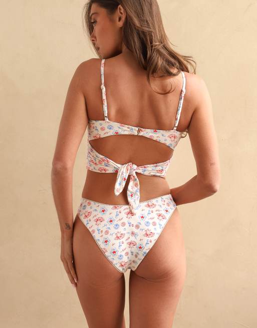 Dippin' Daisy's Cherie tankini top in bonjour, 2 of 4