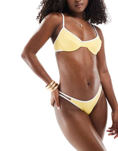 Dippin Daisy's - Cyrus - Gule hipster-bikinitrusser - view 1
