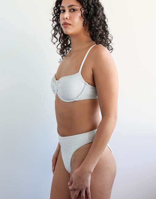Dippin' Daisy's Diana underwire bikini top in diamond, 6 of 7