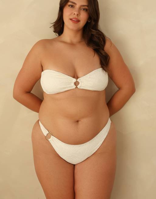 Dippin' Daisy's Dive in super cheeky bikini bottom in ivory, 5 of 7