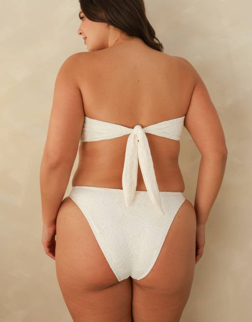 Dippin' Daisy's Dive in super cheeky bikini bottom in ivory, 7 of 7