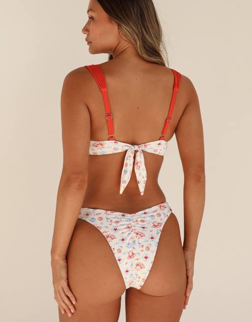 Dippin' Daisy's Eze super cheeky bikini bottom in bonjour, 2 of 7