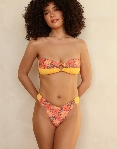 Dippin' Daisy's Eze super cheeky bikini bottom in fiesta - view 1