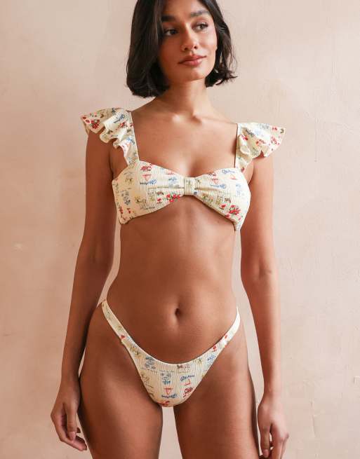 Dippin' Daisy's Honeymoon super cheeky bikini bottoms in cap-ferrat, 4 of 4