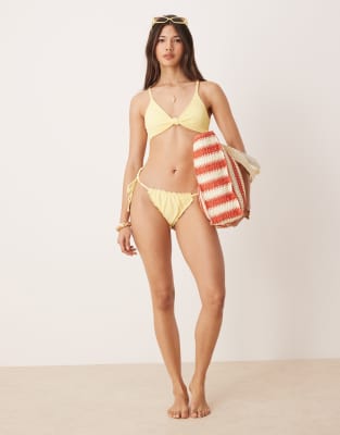 Dippin Daisys mix & match bikini in baby yellow - view 1