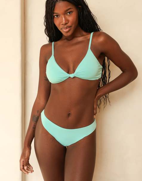 Dippin' Daisy's Nocturnal cheeky bikini bottom in aqua - view 1