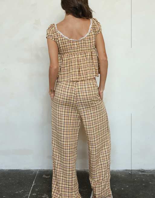 Dippin' Daisy's Northern lights lounge pants in vanilla latte, 2 of 4