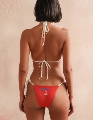 Dippin Daisys Palm Triangle Bikini Top In Pink