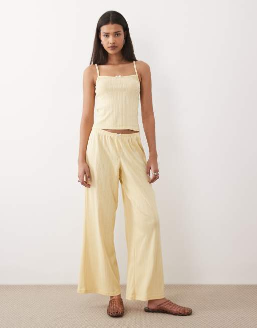 Dippin Daisys pointelle cami top in vanilla custard, 2 of 5