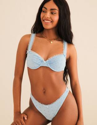 Dippin Daisys Priscilla Underwire Bikini Top In Blue