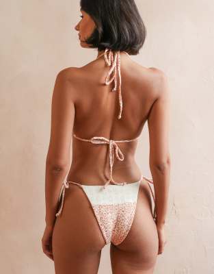 Dippin Daisys Provence Triangle Bikini Top In Multi