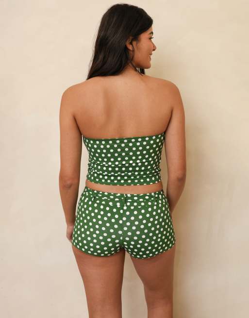 Dippin' Daisy's Reneta shorts in luna verde, 2 of 4
