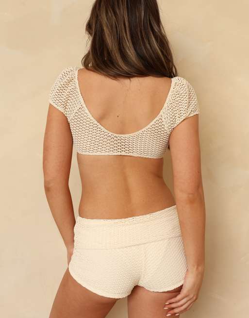 Dippin' Daisy's Ricky crop top in full moon, 2 of 7