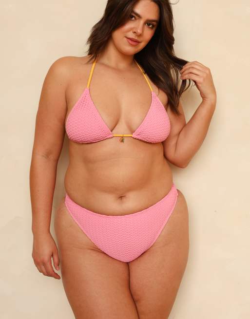 Dippin' Daisy's Seashore cheeky bikini bottom in sachet pink, 5 of 7