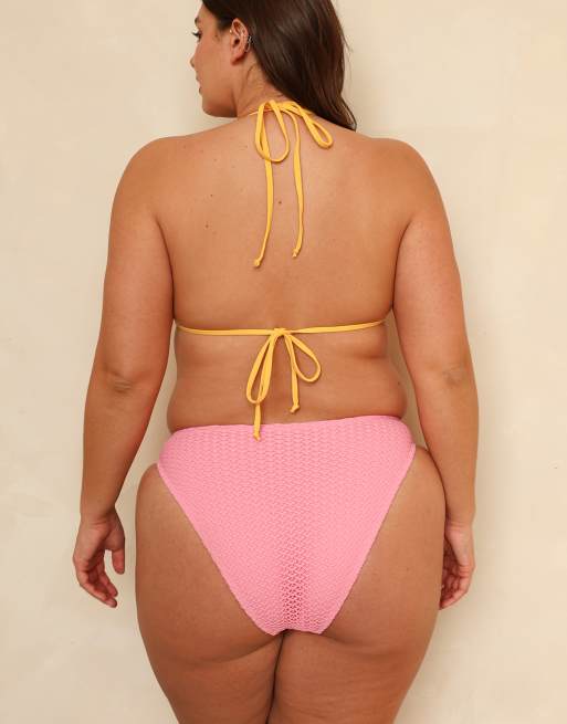 Dippin' Daisy's Seashore cheeky bikini bottom in sachet pink, 7 of 7