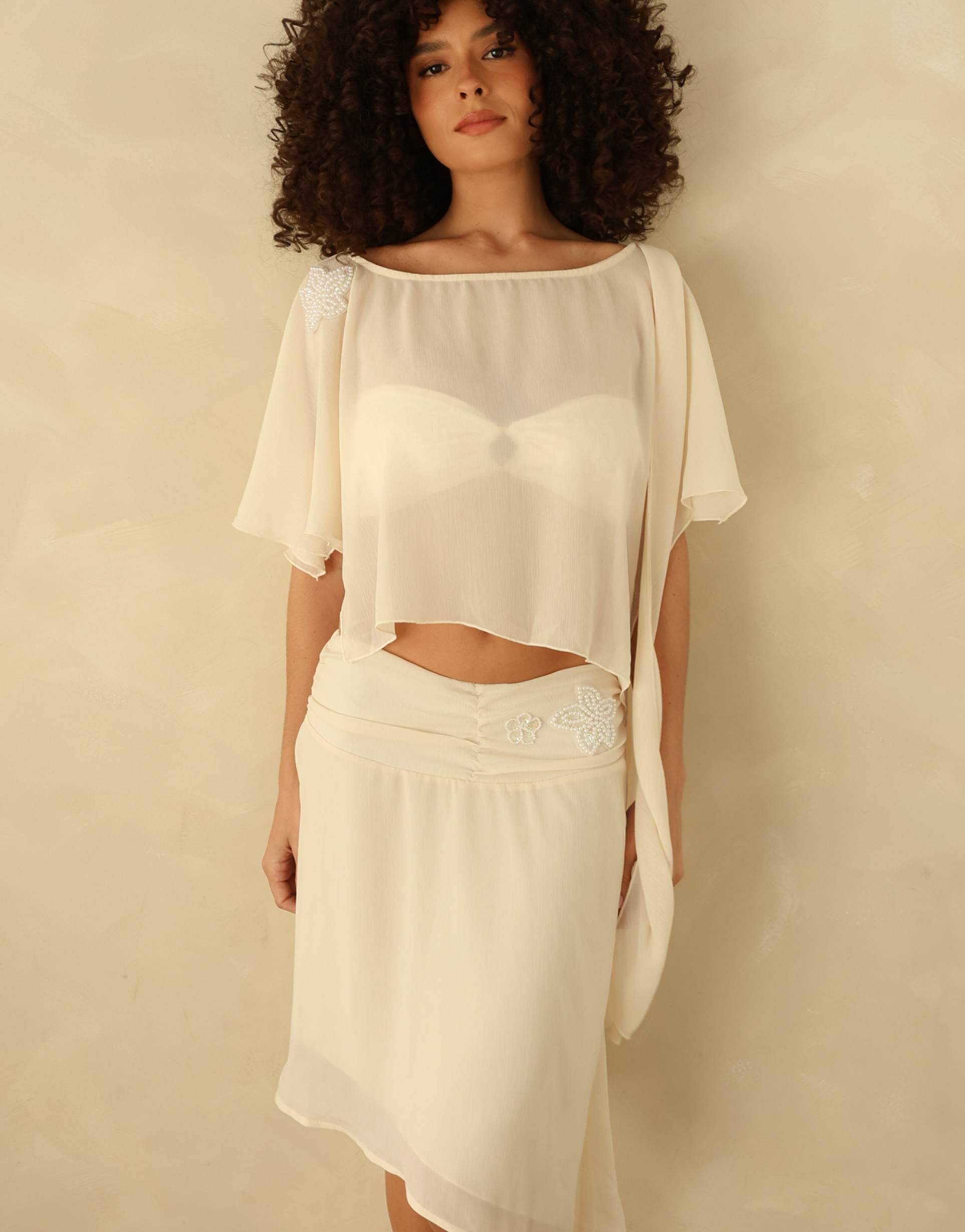 dippin' daisy's sunbeam skirt in dove