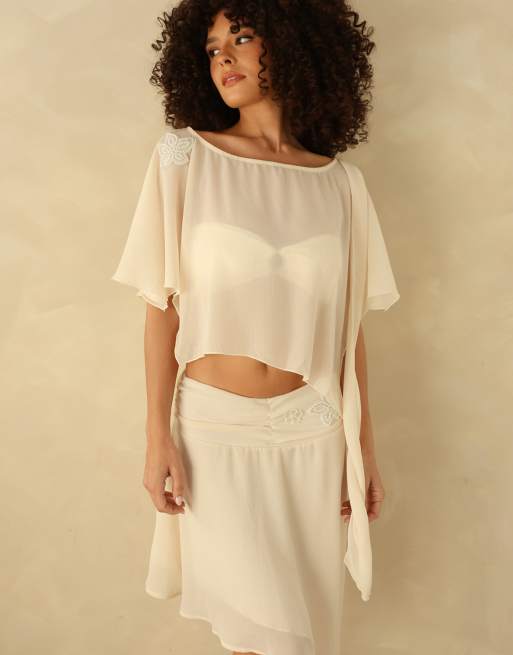 Dippin' Daisy's Sunbeam skirt in dove, 4 of 4