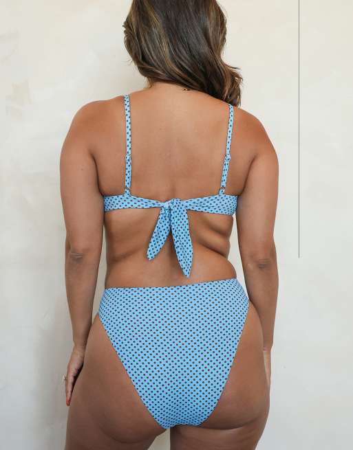 Dippin' Daisy's Toffee cheeky bikini bottom in blueberry latte, 7 of 7