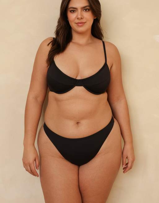 Dippin' Daisy's West coast underwire bikini top in black, 4 of 7