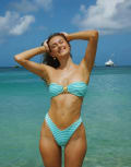 [Dippin' Daisy's] Dippin' Daisy's x Ash & Tay blue hour high leg bikini bottom in blue S Mid blue
