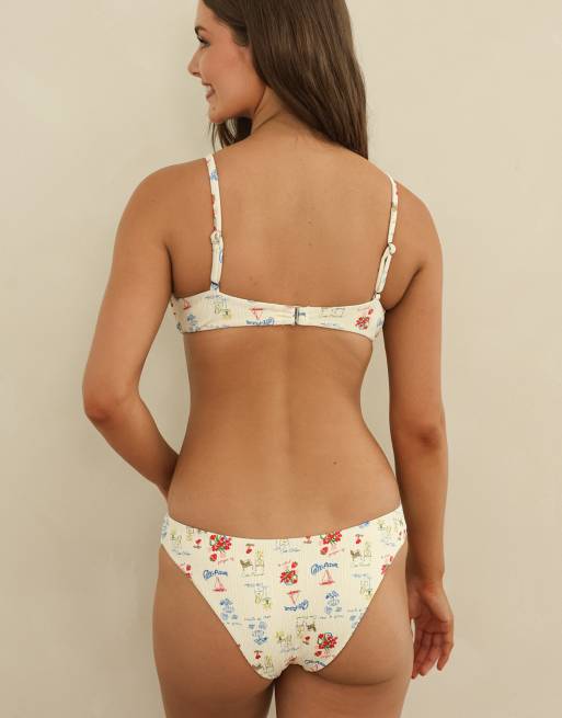 Dippin' Daisy's Zen triangle knotted bikini top in cap-ferrat, 2 of 4