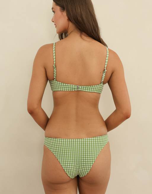 Dippin' Daisy's Zen triangle knotted bikini top in eze, 2 of 4