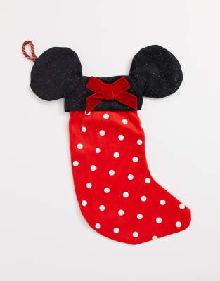 Disney Disney Christmas Minnie mini stocking-Black