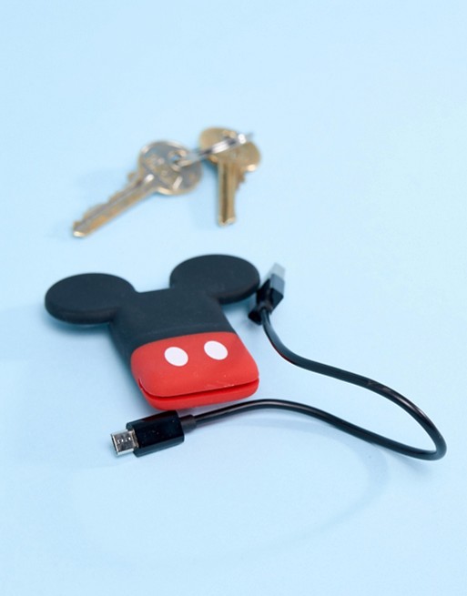 Disney Mickey Mouse Mini Keyring USB Charge Cable