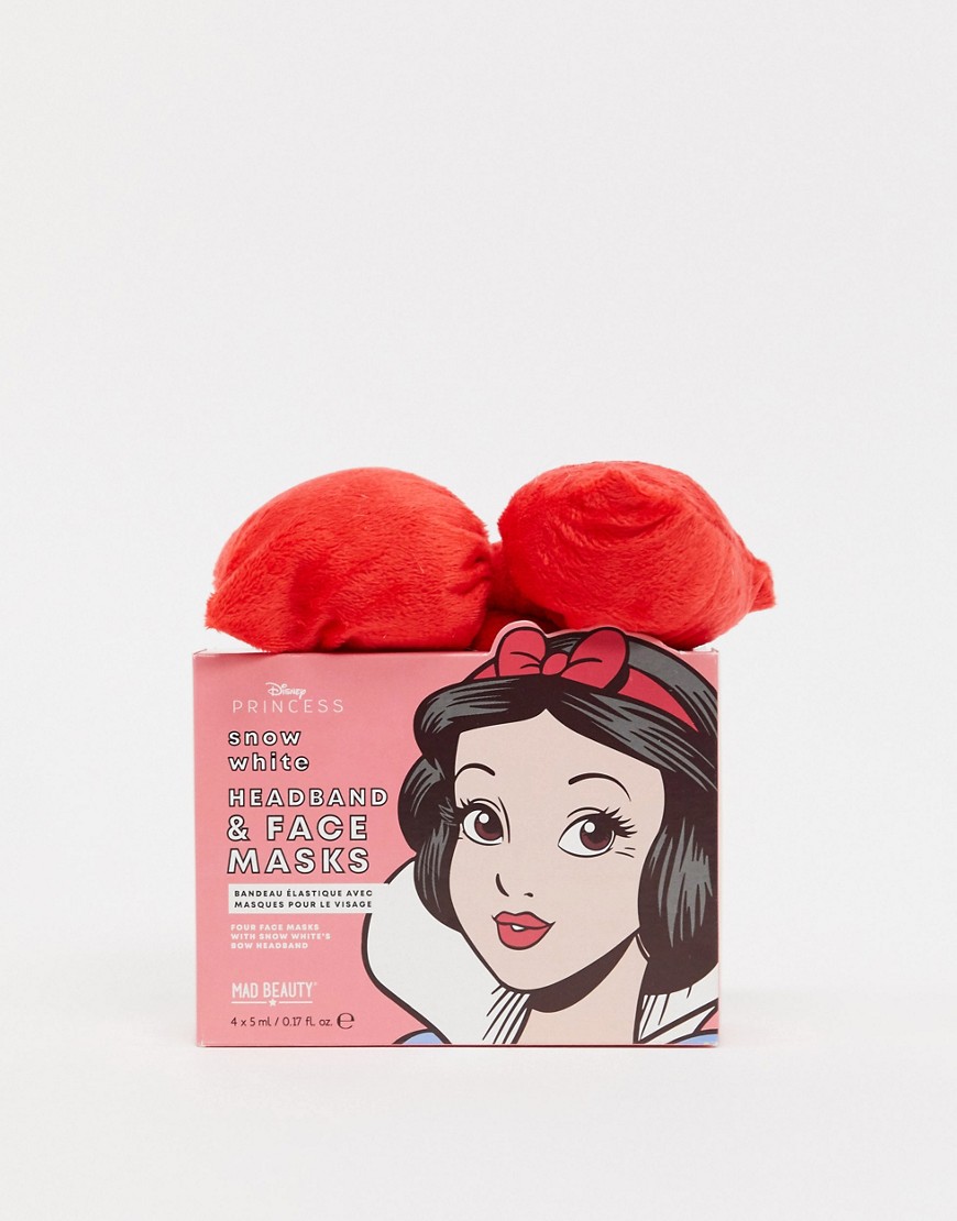 disney pop princess face mask & headband snow white gift set-no colour