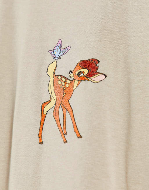 Disney – T-Shirt in Sand mit <em>Bambi</em>-Print, 4 von 4