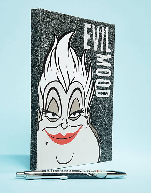 Disney Ursula evil mood note book & pen stationary set