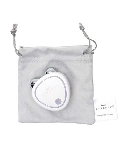 Dispositivo tonificador facial pequeño blanco con microcorrientes Mini Microcurrent de StylPro, 3 de 3
