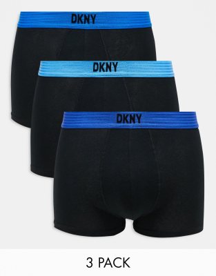 DKNY 3 pack culver trunks in black