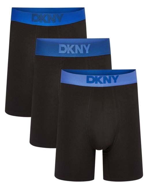 DKNY 3 pack delmar trunks in black