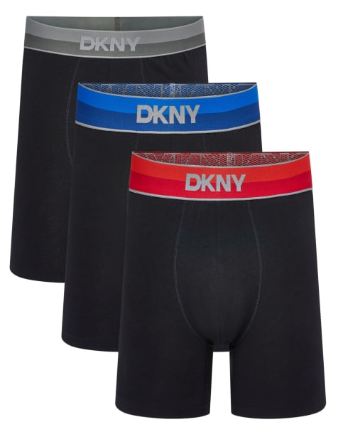 DKNY 3 pack depawuville trunks in black - view 1