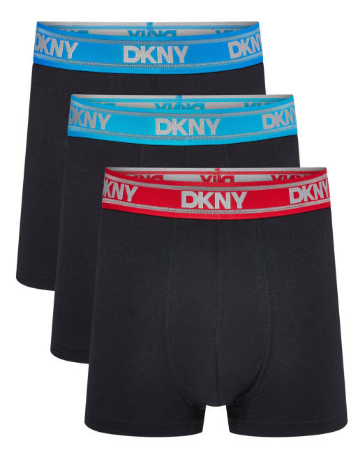 DKNY 3 pack duane trunks in black