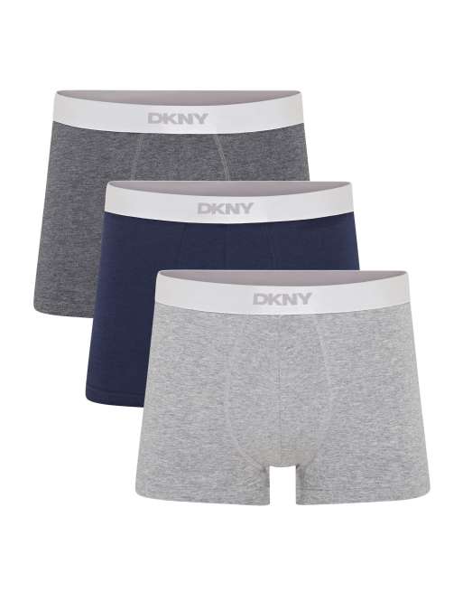 DKNY 3 pack lawrence modal trunks in navy