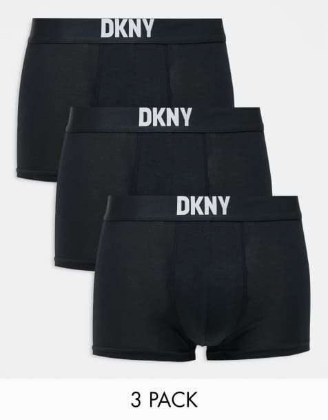 DKNY 3 pack new york modal trunks in black - view 1