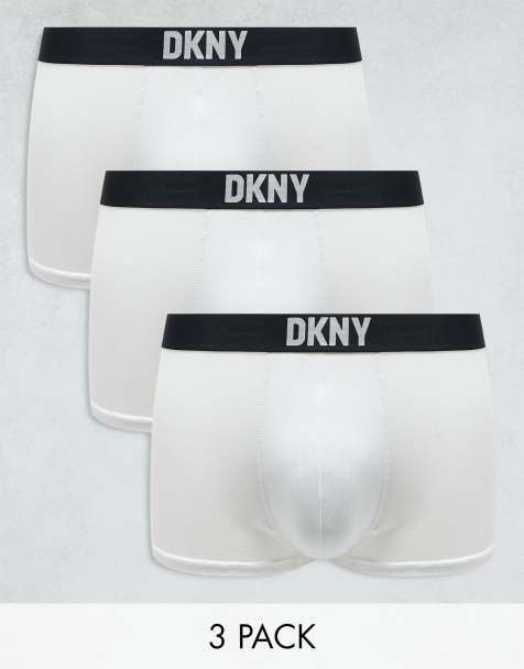 DKNY 3 pack new york modal trunks in white - view 1