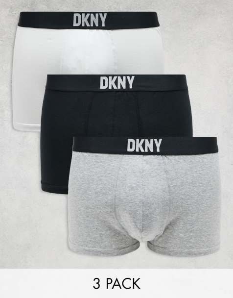 DKNY 3 pack new york modal trunks in white - view 1