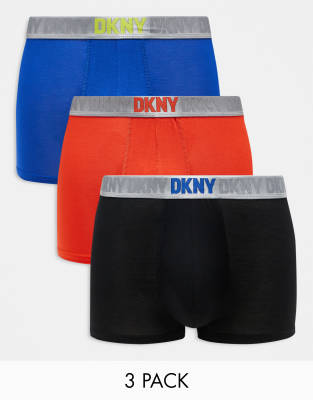 DKNY 3 pack norwalk viscoe trunks in blue