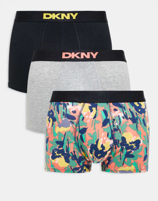 DKNY 3 pack osceola trunks in black