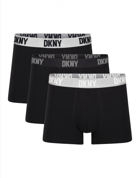 DKNY 3 pack ozark modal trunks in black - view 1