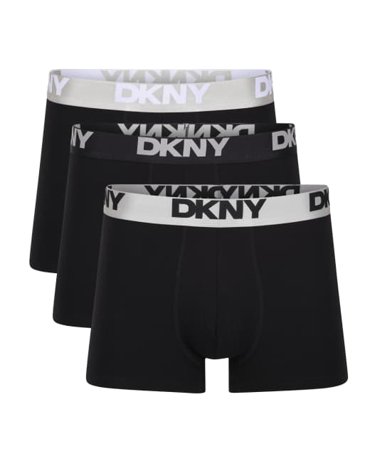 DKNY 3 pack ozark modal trunks in black
