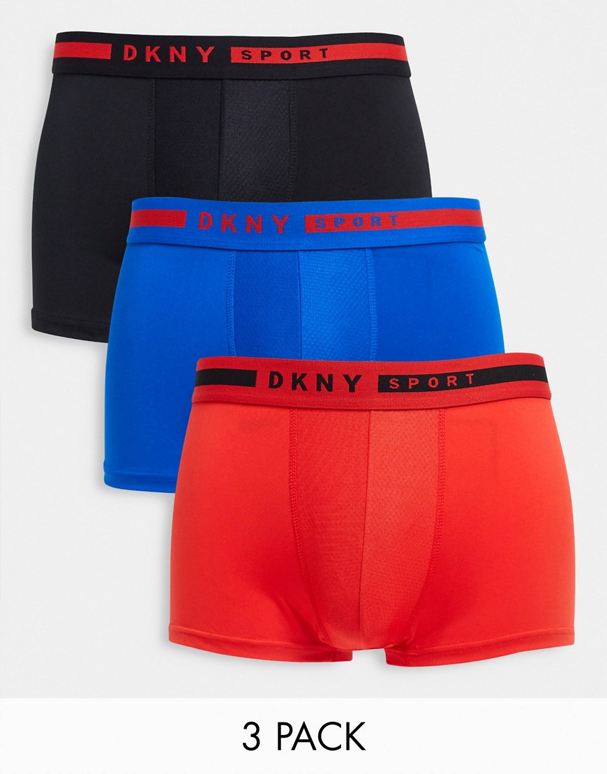 DKNY 3 pack tucson trunks in bue-Blue