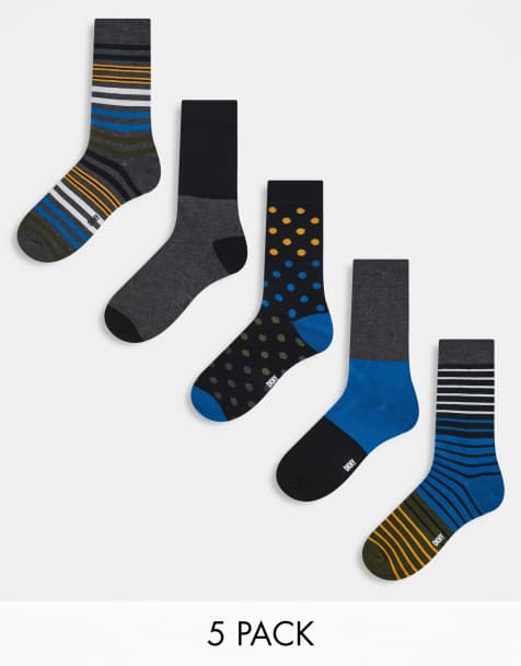 DKNY 5 pack holt socks in black - view 1