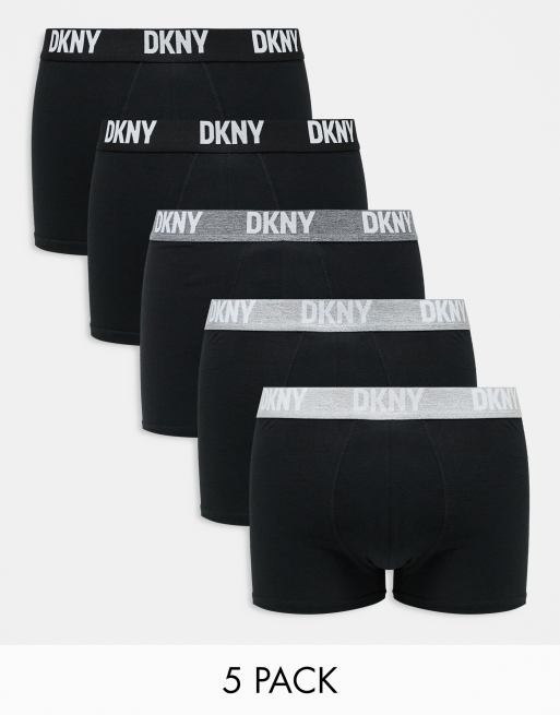 DKNY 5 pack portland trunks in black