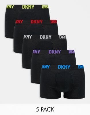 DKNY 5 pack scottsdale trunks in black